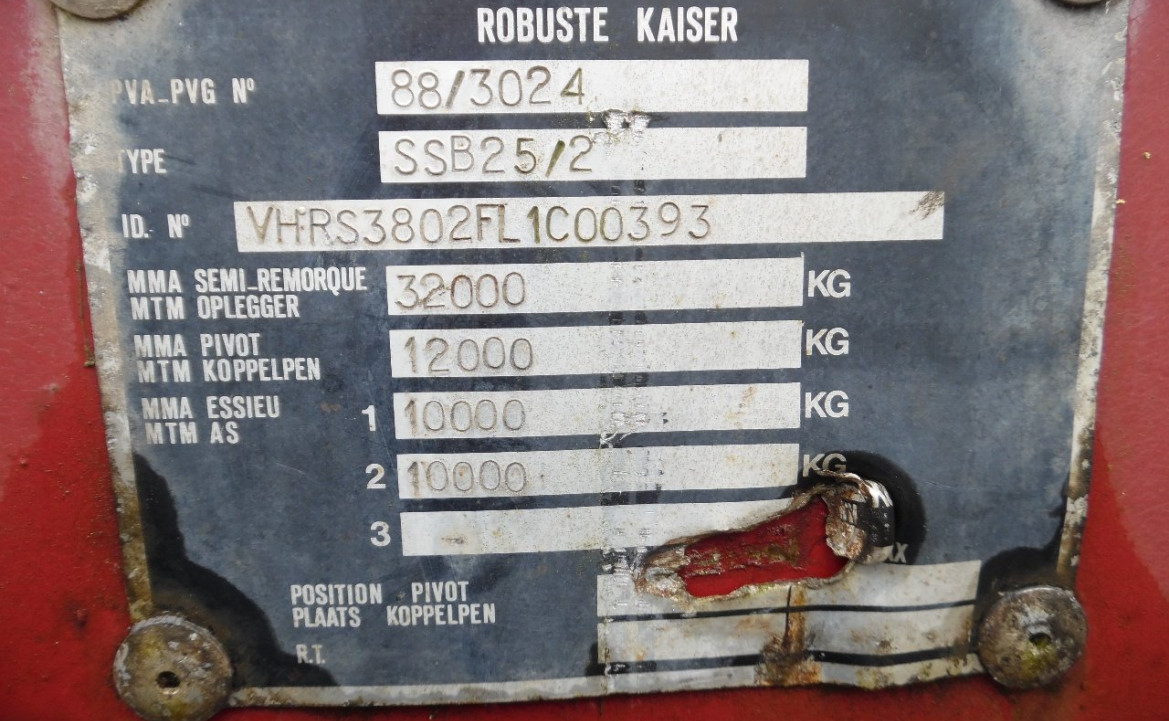 Robuste Kaiser 2-asser bladgeveerd